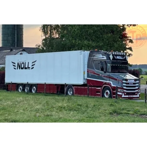 1/50 Transports Noll VLASTUIN S TORPEDO HIGHLINE FACELIFT 4X2 REEFER TRAILER - 3 AXLE WSI 01-4805 WSI MODELS