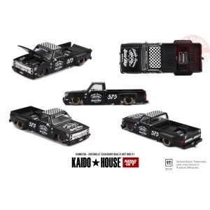 1/64 Chevrolet Silverado Dually Hot Rod V1 KHMG236 MINI GT
