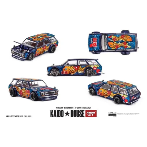 1:64 DATSUN 510 WAGON KOI V1 1969 KHMG248 MINI GT
