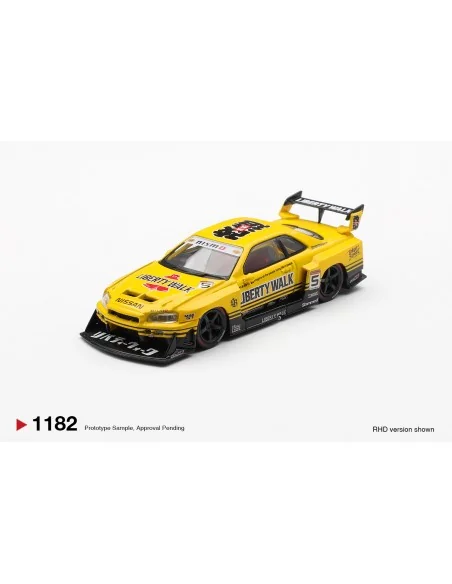 1:64 NISSAN GTR (R34) SKYLINE SUPER SILHOUETTE SPORT YELLOW 2025 MGT01182-R MINI GT