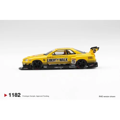 1:64 NISSAN GTR (R34) SKYLINE SUPER SILHOUETTE SPORT YELLOW 2025 MGT01182-R MINI GT