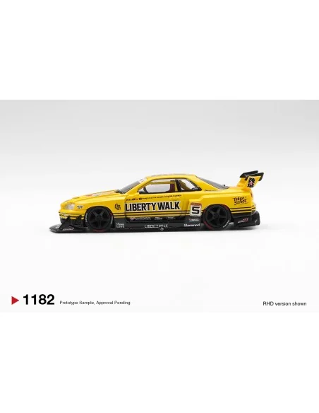 1:64 NISSAN GTR (R34) SKYLINE SUPER SILHOUETTE SPORT YELLOW 2025 MGT01182-R MINI GT