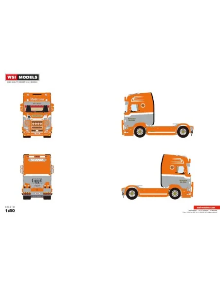 1/50 KOBTRANS SCANIA S HIGHLINE CS20H 4X2 WSI 01-5557 WSI MODELS