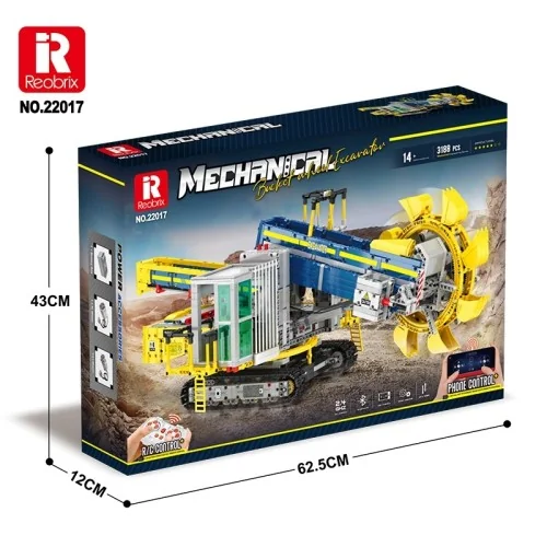 Escavatore da miniera (3188pcs) REOBRIX 22017 REOBRIX
