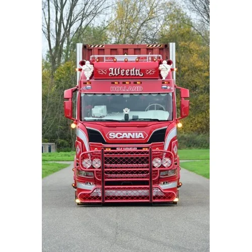 1/50 Weeda - Gangsters Paradise Scania NGR Normal roof 6x2 met 3-assige container chassis met 40ft container TEKNO 91080 TEKNO