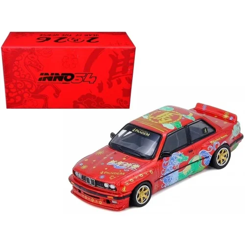 1:64 BMW E30 PANDEM ROCKET BUNNY The Year Of The Horse 2026 IN64-E30P-CNY2026 INNO MODELS