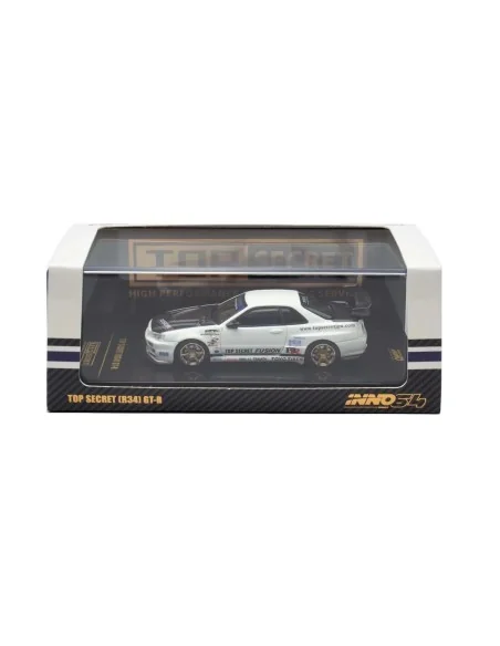 1:64 Top Secret Nissan GT-R R34 bianco IN64-R34TS-WHI INNO MODELS