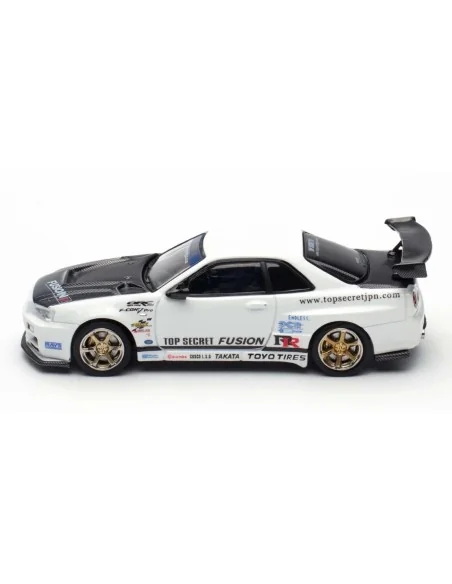 1:64 Top Secret Nissan GT-R R34 bianco IN64-R34TS-WHI INNO MODELS