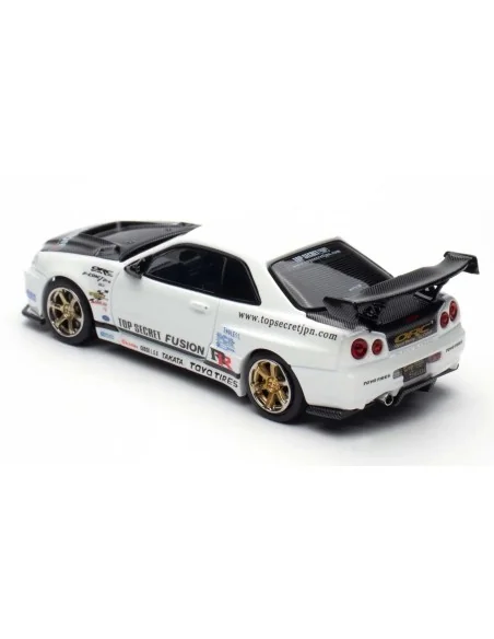 1:64 Top Secret Nissan GT-R R34 bianco IN64-R34TS-WHI INNO MODELS