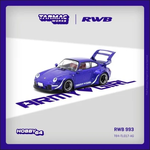1/64 Porsche Rwb 993 Army Girl T64-TL017-AG TARMAC WORKS