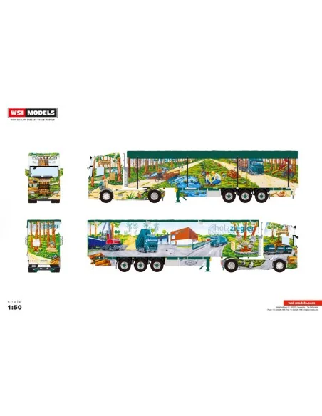 1/50 Holz Ziegler SCANIA S HIGHLINE CS20H 4X2 VOLUME TRAILER - 3 AXLE WSI 01-5490 WSI MODELS 1/50 Holz Ziegler SCANIA S HIGHLINE CS20H 4X2 VOLUME TRAILER - 3 AXLE WSI 01-5490 WSI MODELS