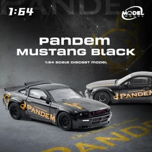 1:64 Ford Mustang PANDEM Black MM64-PM-002 MODEL MODEL