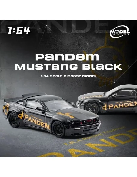 1:64 Ford Mustang PANDEM Black MM64-PM-002 MODEL MODEL