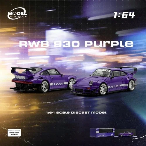 1:64 Porsche RWB 930 -- Purple MM64-RWB993-003 MODEL MODEL