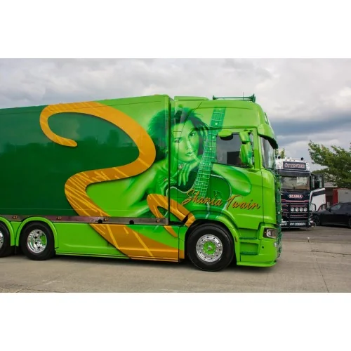 1/50 Müller - Shania Twain Scania Next Gen 590S-V8 Highline con rimorchio 2 assi TEKNO 90376 TEKNO