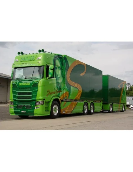 1/50 Müller - Shania Twain Scania Next Gen 590S-V8 Highline con rimorchio 2 assi TEKNO 90376 TEKNO