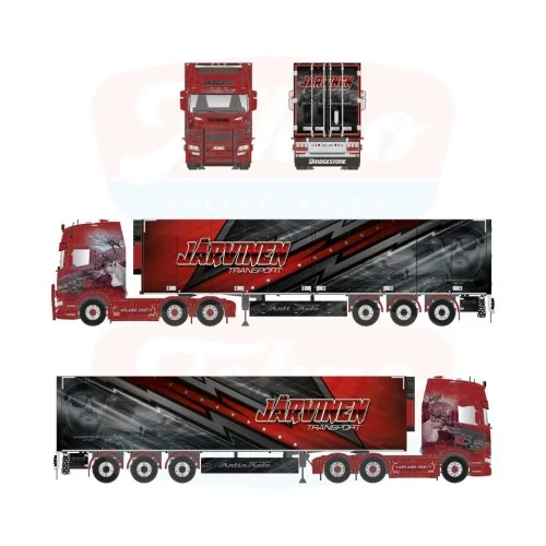 1/50 Järvinen Scania Next Gen 770S Highline 6x4 con semirimorchio frigo 3 assi TEKNO 90814 TEKNO