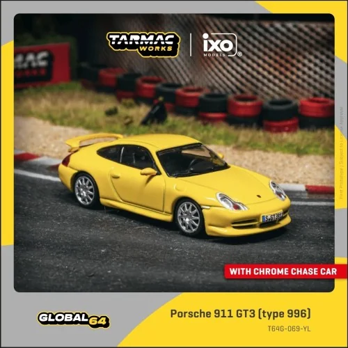 1/64 Porsche 911 996 GT3 giallo T64G-069-YL TARMAC WORKS