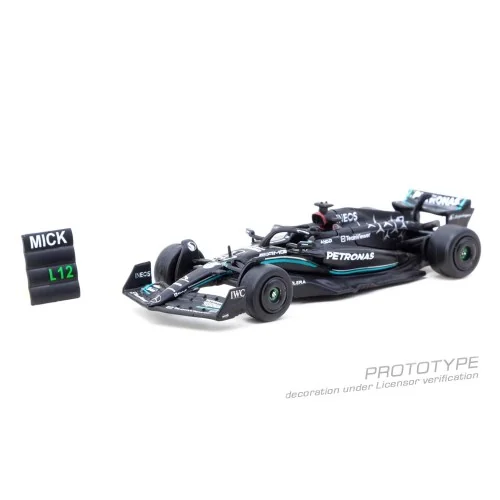 1:64 Mercedes-AMG F1 W14 E Performance Spanish test 2023 Mick Schumacher T64G-F064-MS1 TARMAC WORKS