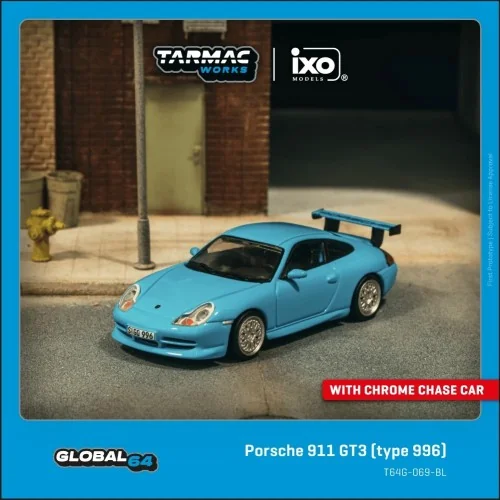1/64 Porsche 911 996 GT3 blu chiaro T64G-069-BL TARMAC WORKS