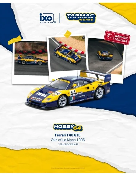 1/64 Ferrari F40 GTE 24h di Le Mans 1996 T64-088-96LM44 TARMAC WORKS