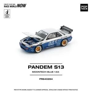 1/64 PANDEM SILVIA S13 MOONTECH BLUE PR640264 POP RACE