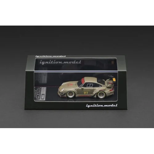 1/64 Porsche RWB 993 911 N91 Matte Green IG3873 IGNITION MODEL