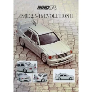 1/64 MERCEDES BENZ 190E Silver N64-190E-SIL INNO MODELS
