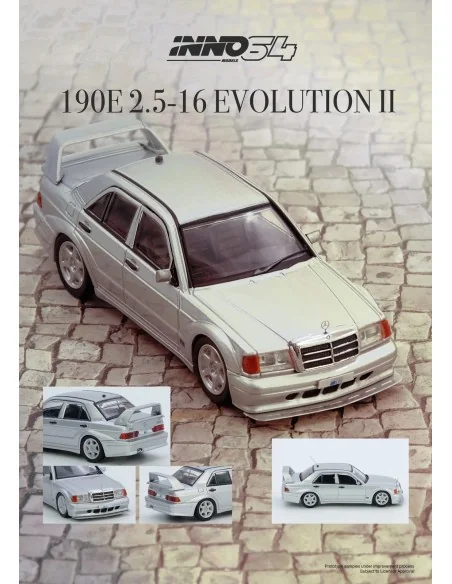 1/64 MERCEDES BENZ 190E Silver N64-190E-SIL INNO MODELS