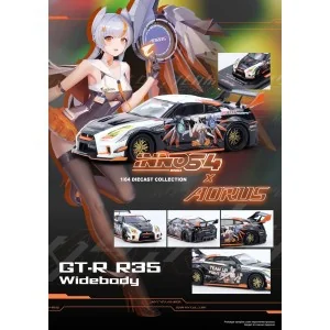 1/64 NISSAN GT-R R35 Widebody Aorus IN64-R35LB-AORUS INNO MODELS