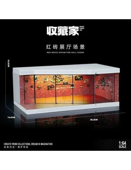 1/64 Diorama Red Brick Exhibition Hall Miniature Scene SCJ 73441B VETRINE/TECHE 1:64 1/64 Diorama Red Brick Exhibition Hall Miniature Scene SCJ 73441B VETRINE/TECHE 1:64