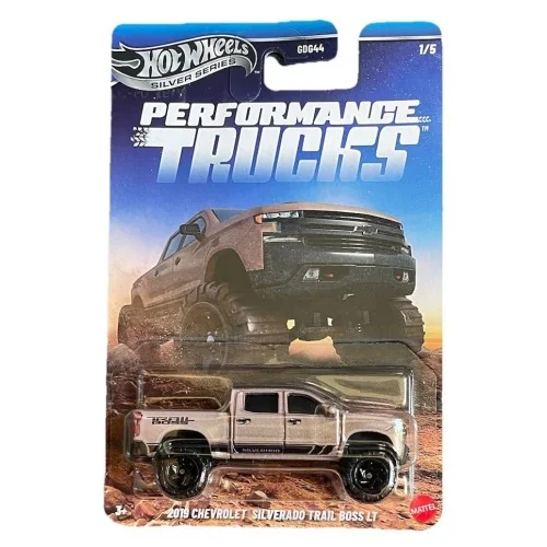 1/64 2019 Chevrolet Silverado Trail Boss LT HOT WHEELS JKX71 HOT WHEELS