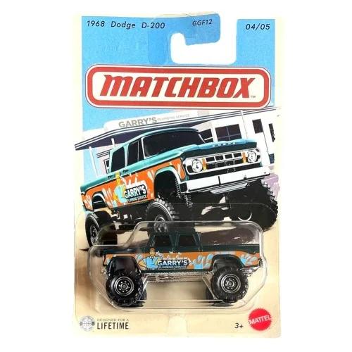 1/64 1968 Dodge D200 MATCHBOX JJR48 MATCHBOX