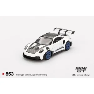 1/64 PORSCHE 911 (992) GT3 RS WEISSACH PACKAGE WHITE WITH INDIGO BLUE PORSCHE 911 (992) GT3 RS WHITE WITH INDIGO BLUE 2024 MG...