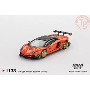 1:64 LAMBORGHINI AVENTADOR LB WORKS LIMITED EDITION ORANGE MDX 2025 MGT01133-R MINI GT