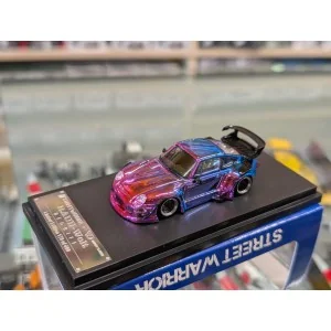 1/64 Porsche rwb 993 spoiler basso cromato STW174 STREET WARRIOR