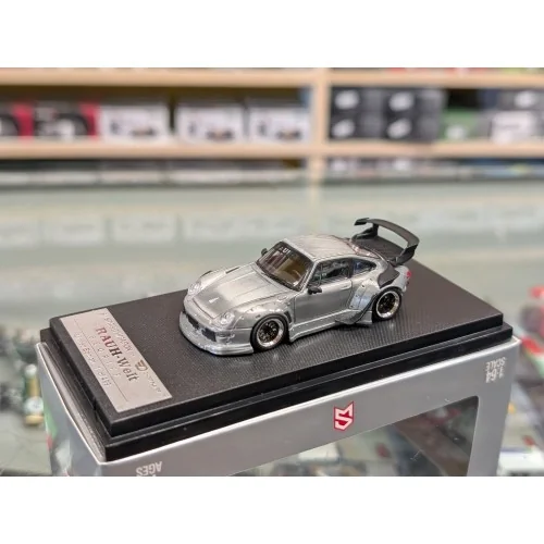 1/64 Porsche rwb 993 zamac spoiler basso grigio STW203 STREET WARRIOR