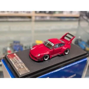 1/64 Porsche rwb 993 con spoiler alto rosso STW198 STREET WARRIOR
