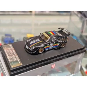 1/64 Porsche rwb 993 Apple spoiler basso nero STW240 STREET WARRIOR