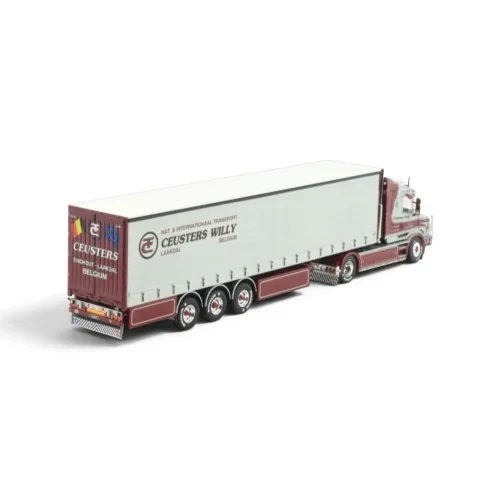 Scania torpedo 4 serie con semirimorchio 3 assi centinato Willy Ceusters TEKNO 88105 TEKNO