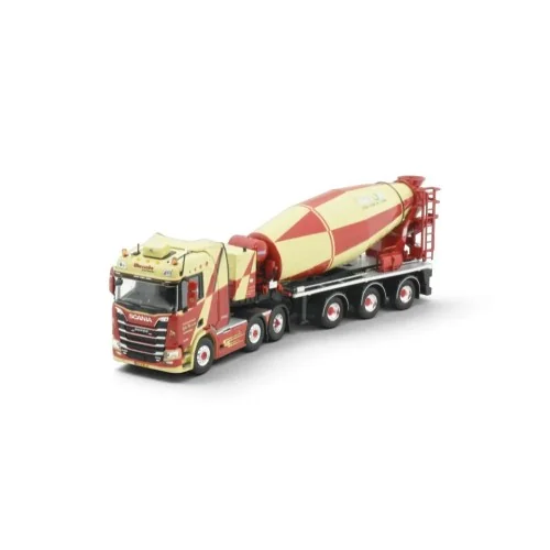 1/50 Mussche Transport Scania NGR met 3-assige betonmixer TEKNO 89965 TEKNO